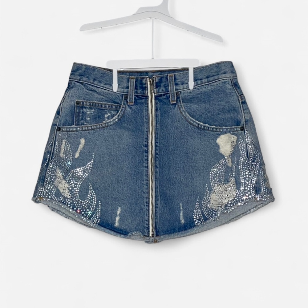 Carmar Light Blue Denim Skirt